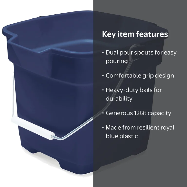 Rubbermaid Commercial Multi-Purpose Heavy-Duty Utility Bucket, 12