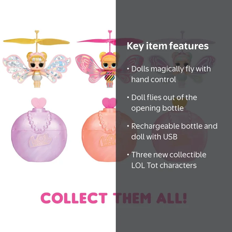 L.O.L. Surprise!, Magic Flyers Sweetie Fly Collectible Doll, Pink