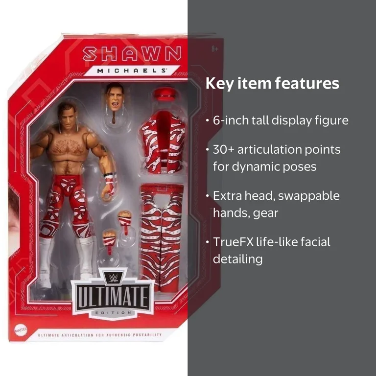 Mattel WWE Shawn Michaels Ultimate Edition Action Figure, 6 in