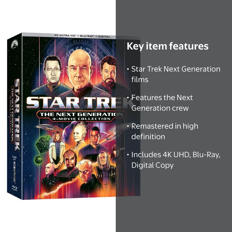 (未使用･未開封品)　スター・トレック 3 ムービー・コレクション (4K ULTRA HD + 3D Blu-ray + Blu-rayセット) bt0tq1u Paramount Star Trek: The Next Generation 4-Movie Collection (4K