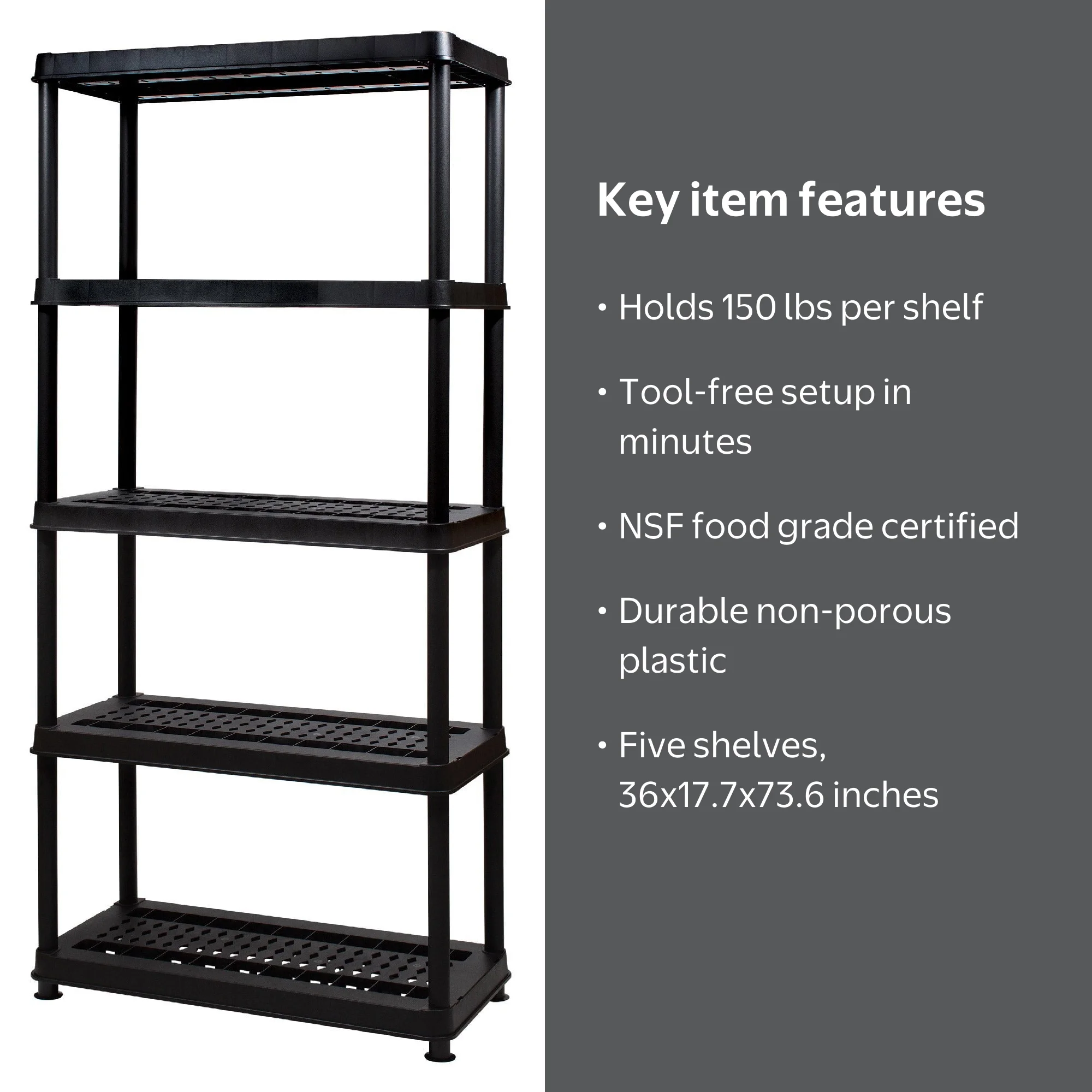 Greenmade 5-Tier Utility Rack for Organized Storage - Walmart.com