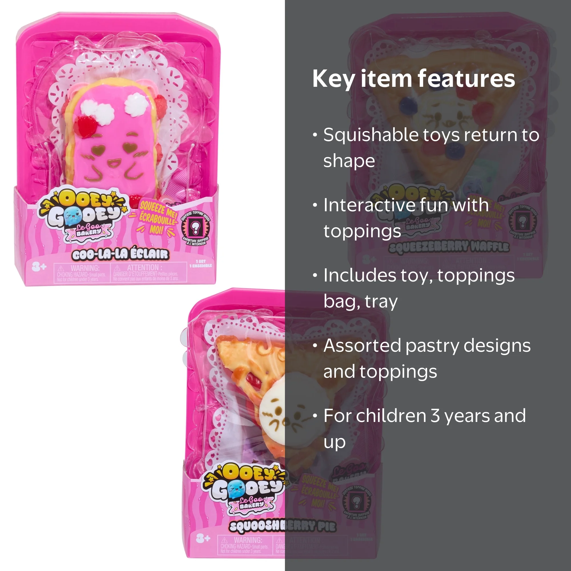 Ooey Gooey Le Goo Bakery Assortment with Toppings and Kids Toys