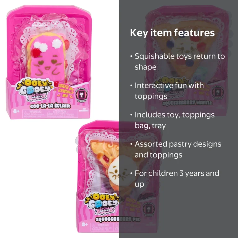 Ooey Gooey Le Goo Bakery Assortment with Toppings and Kids Toys