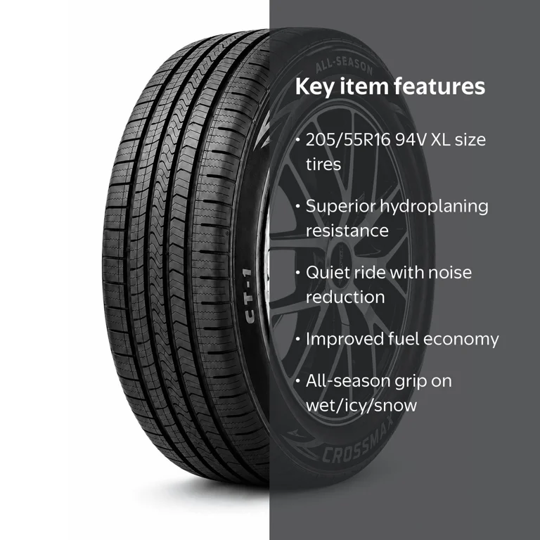 Crossmax, All Season Tire, 205/55R16 94V XL, High Mileage