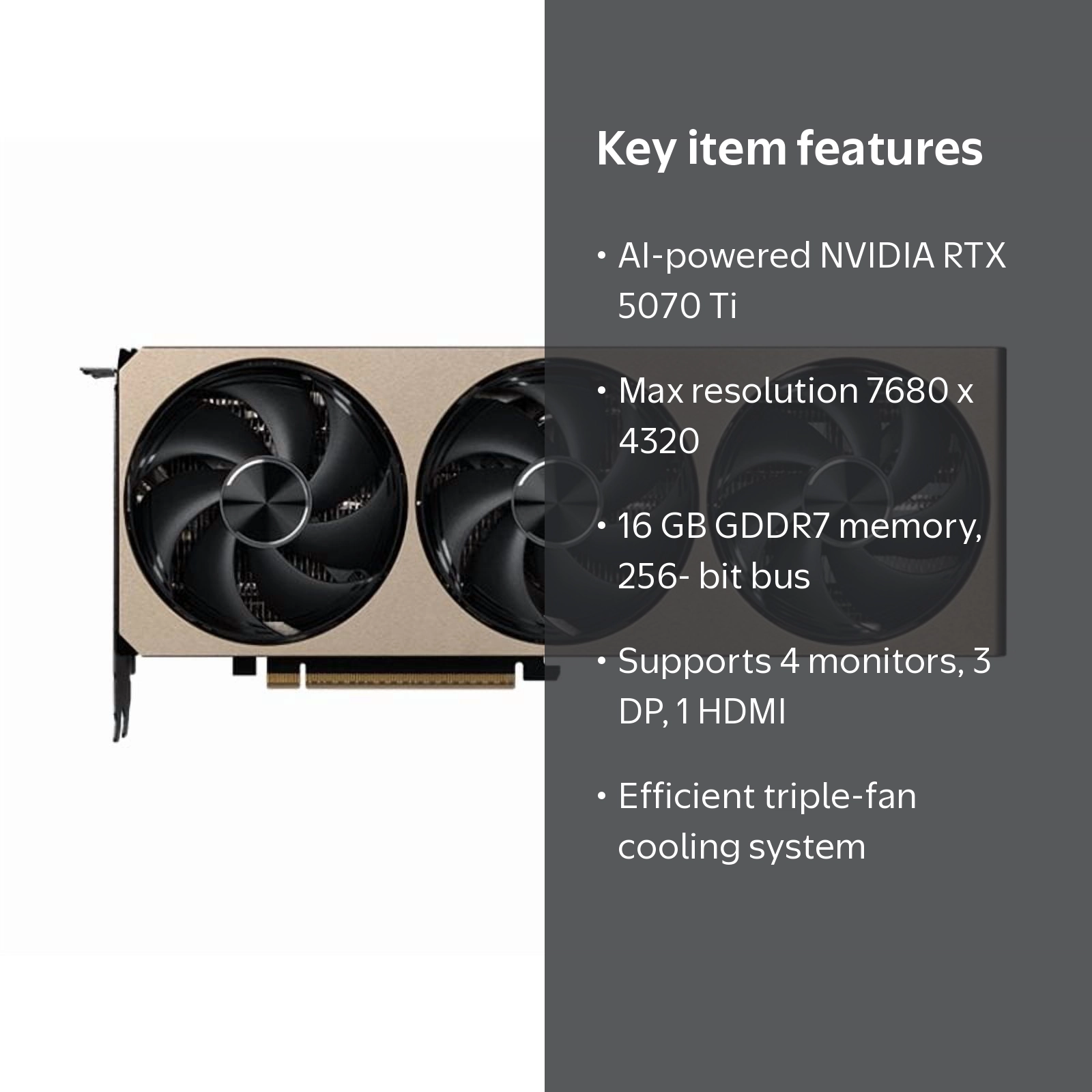 RTX 5070 TI 16G INSPIRE 3X OC - Walmart.com