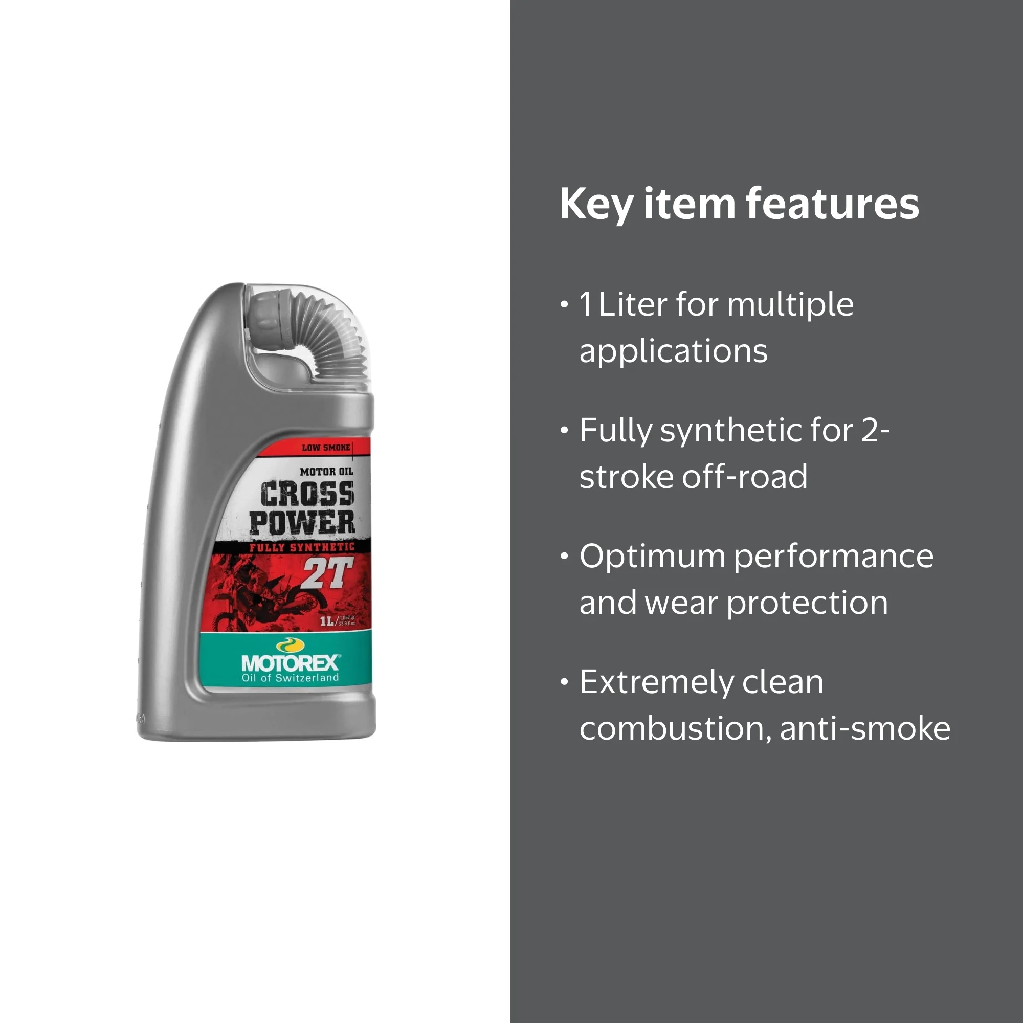 Motorex Cross Power 2T 1L - Walmart.com