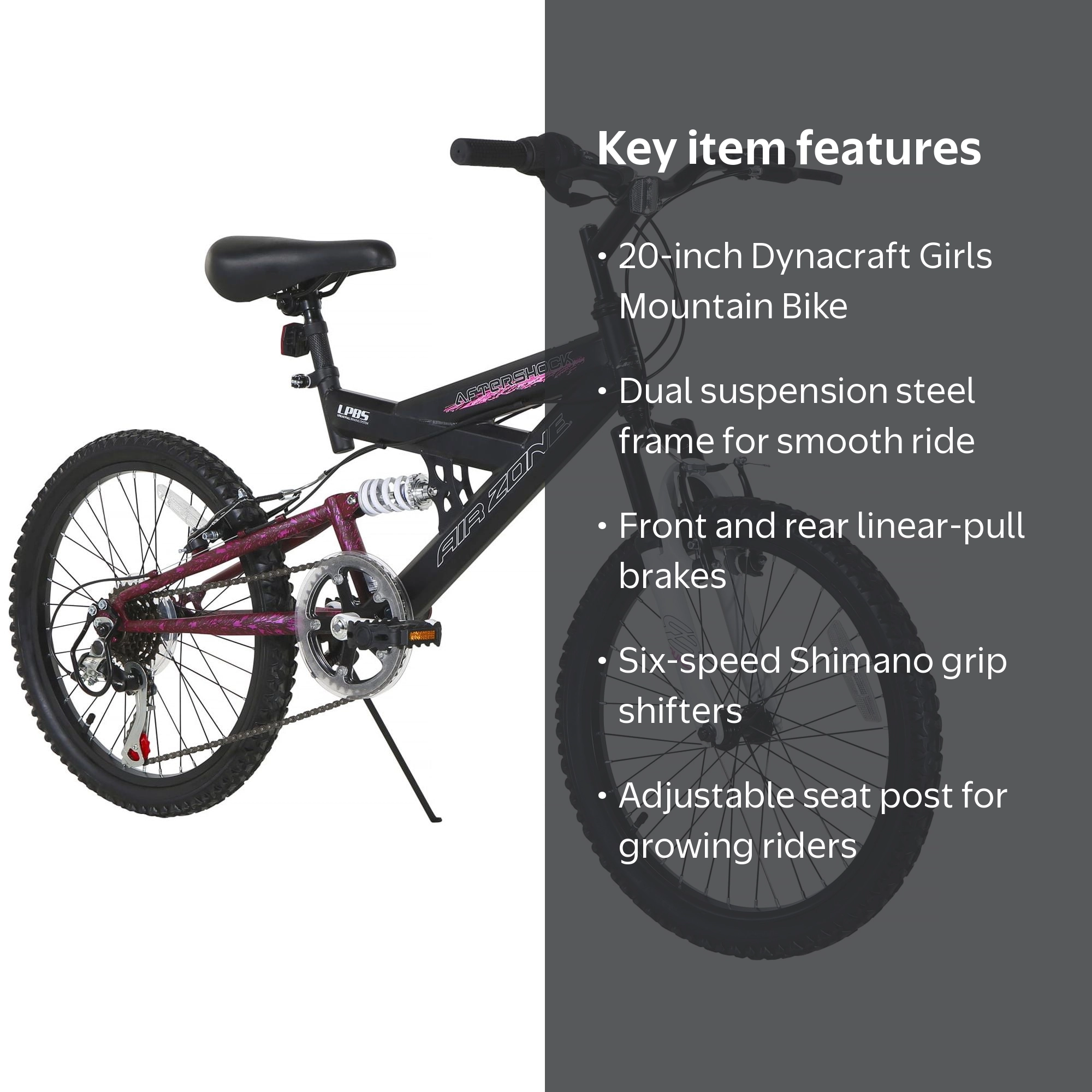 Dynacraft Air Zone 20-Inch Girls Mountain Bike - Walmart.com