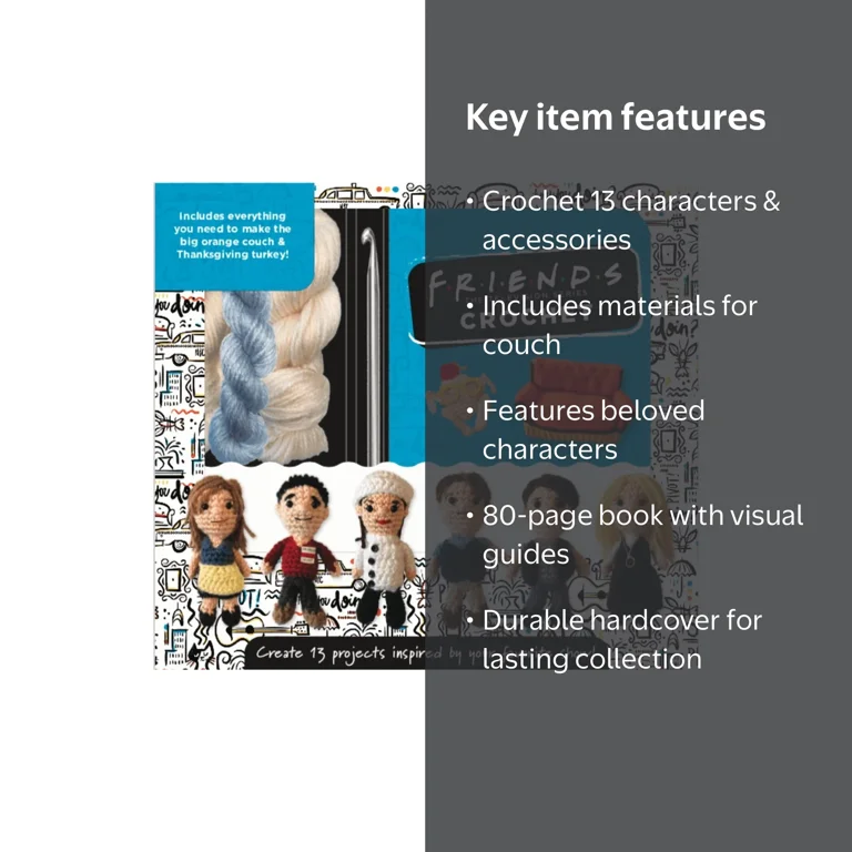 Friends Crochet Hardcover, ISBN 9781645174639, Allison Hoffman