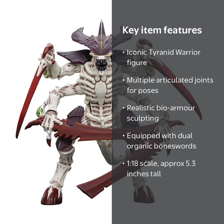 JoyToy Warhammer 40k: Tyranid Hive Fleet Warrior with Boneswords 1