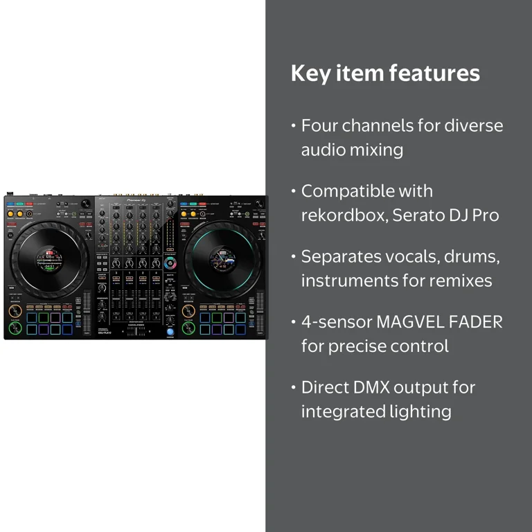 Pioneer DJ, DJ Controller, DDJ-FLX10, 4-Channel with Track