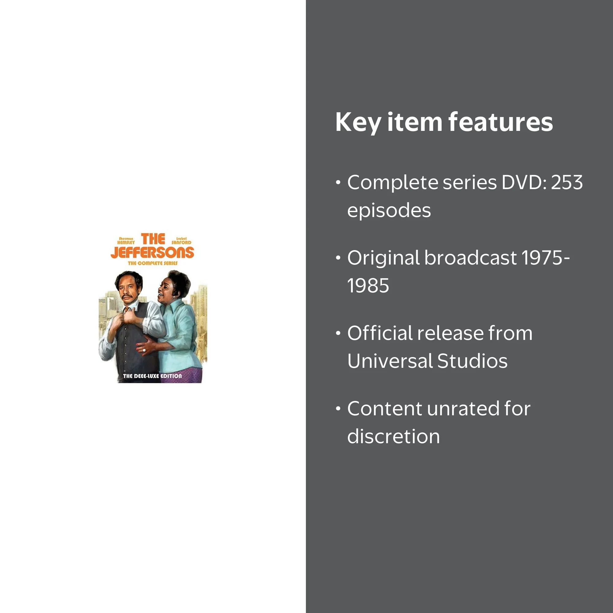 Universal Studios, The Jeffersons: The Complete Series DVD