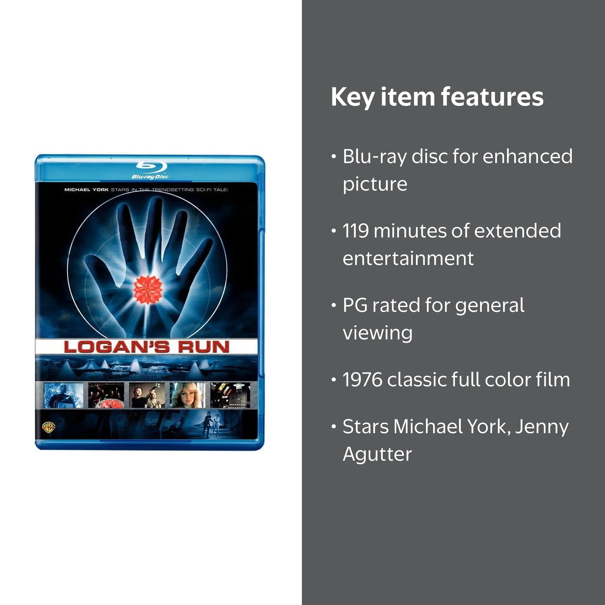 Warner Home Video, Logan's Run (Blu-ray), Sci-Fi & Fantasy, 23rd