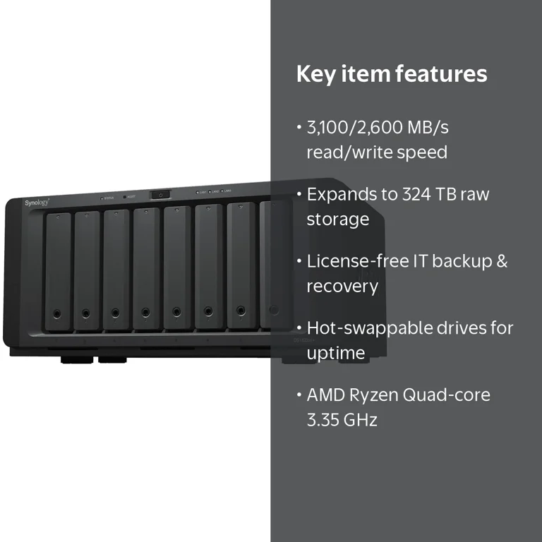 Synology NAS Server Network Attached Storage 8-bay DiskStation