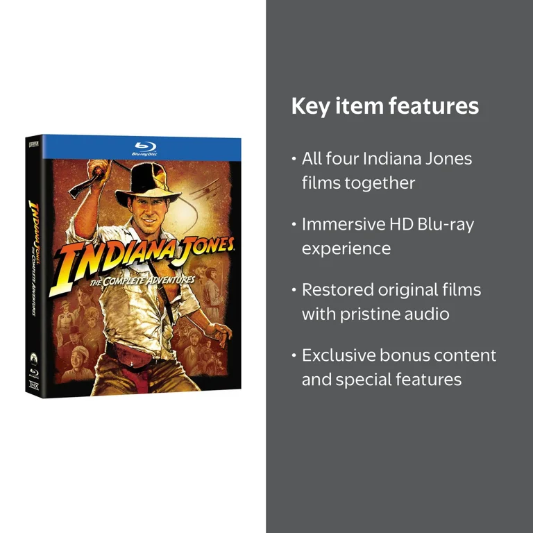 Indiana Jones: The Complete Adventures [Blu-ray] - Walmart.com