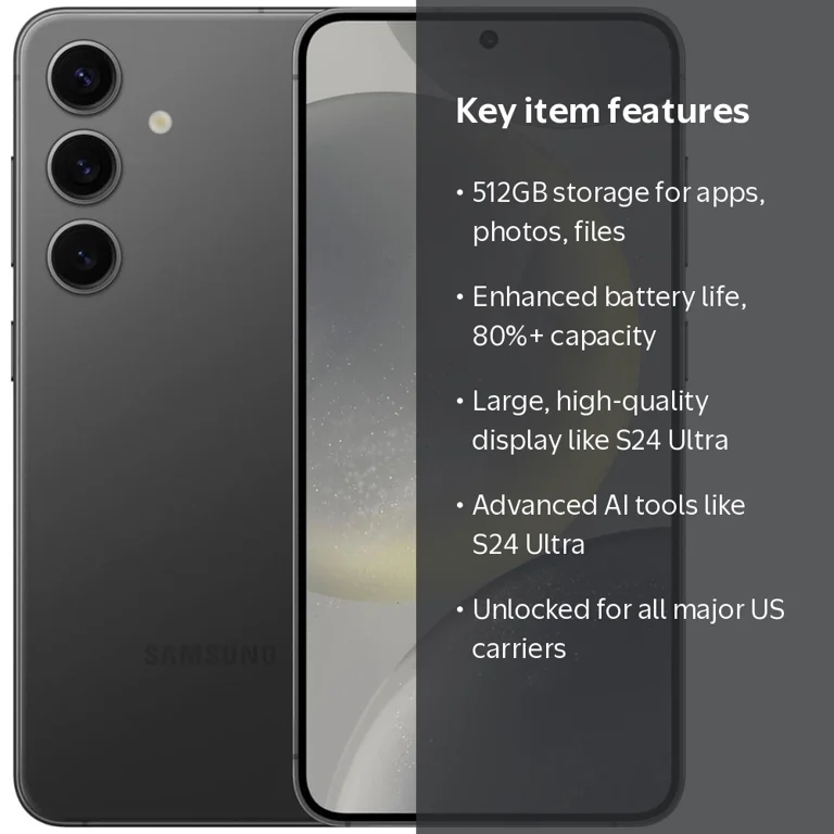 Samsung, Galaxy S24 Plus 5G, 512GB, Unlocked, Black - Walmart.com Samsung, Galaxy S24 Plus 5G, 512GB, Unlocked, Black - Walmart.com