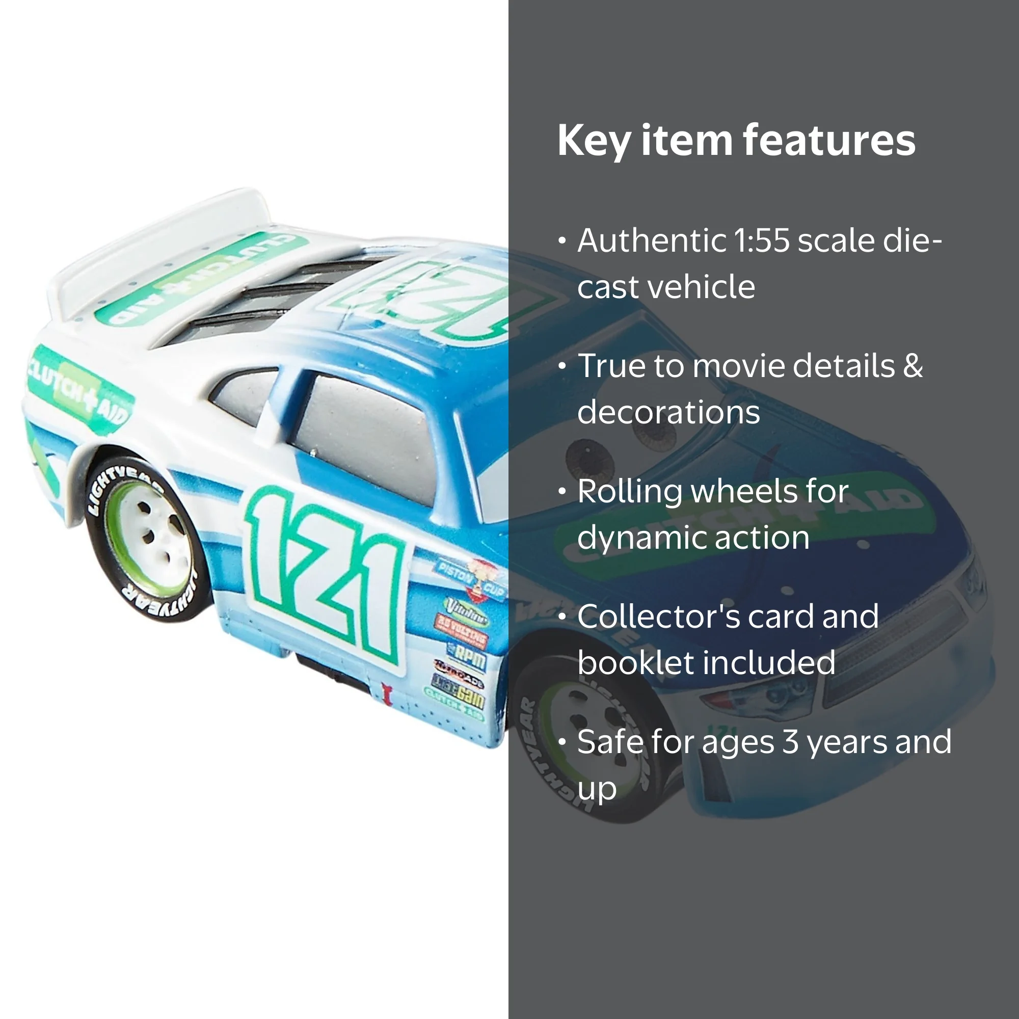 Disney/Pixar Cars 3 Clutch Aid Die-Cast Vehicle - Details