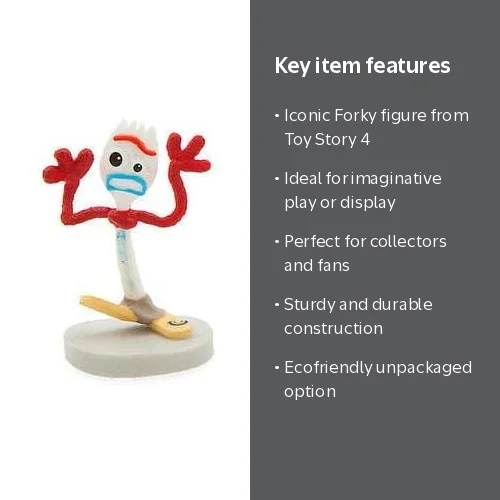 Disney Toy Story 4 Forky Mini PVC Action Figure, Durable and
