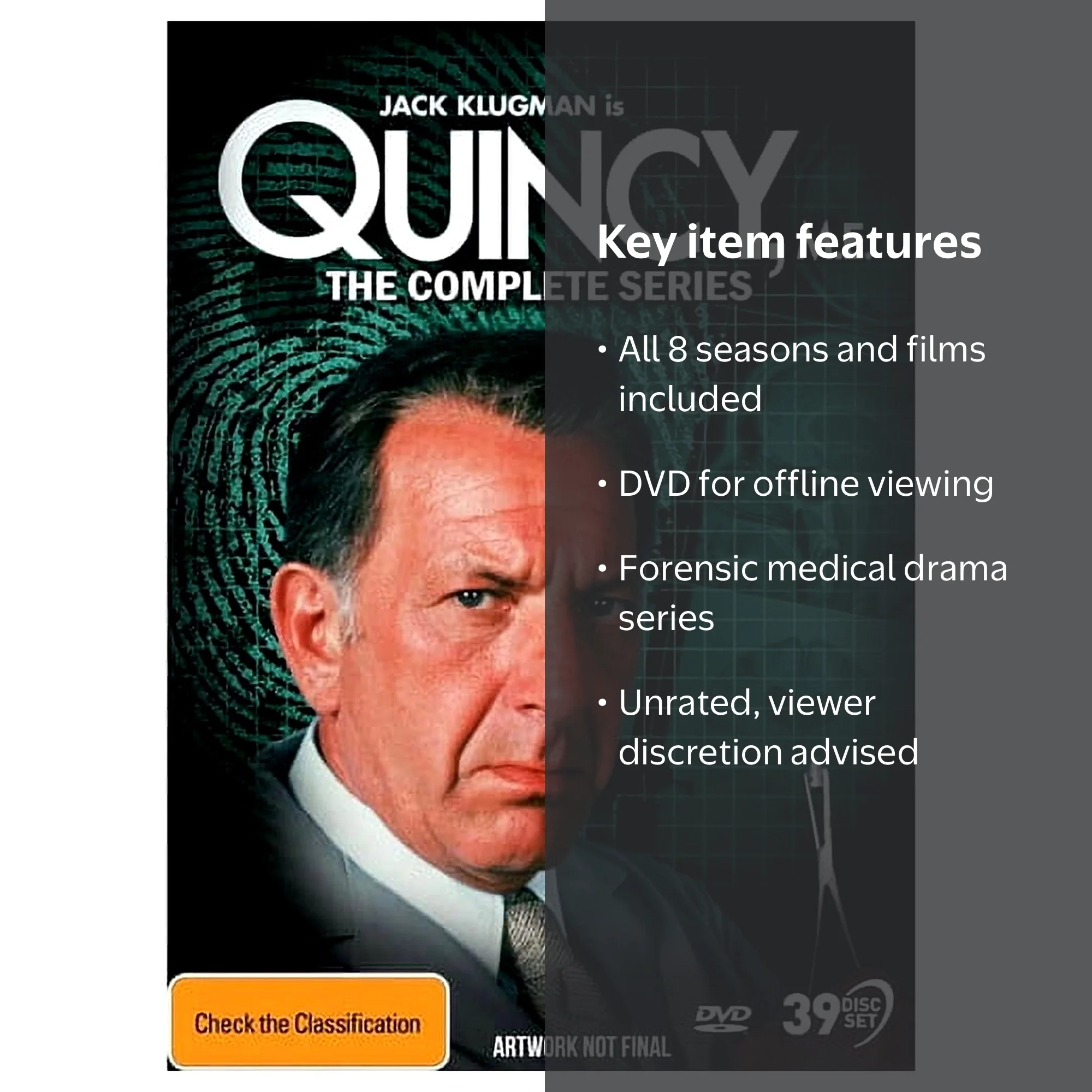 Via Vision Quincy, M.E.: Complete Series Box Set Collection, Drama