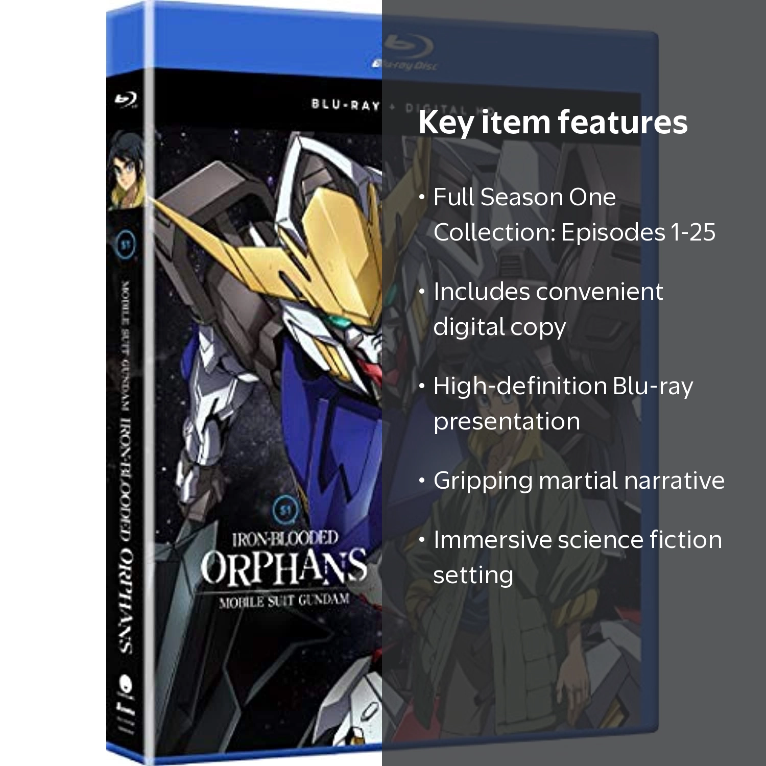 New Mobile Suit Gundam: Iron-Blooded Orphans - Season 1 (Blu-ray +