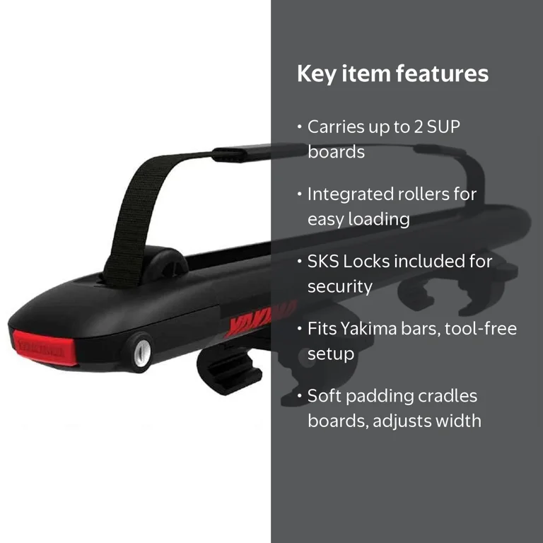 Yakima SUPDawg Paddle Board Carrier, Automotive Car Rack for SUP
