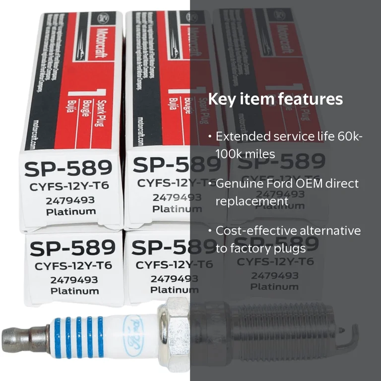 58958 Motorcraft, Spark Plugs, SP-589, Replaces SP-520 and SP-520-X