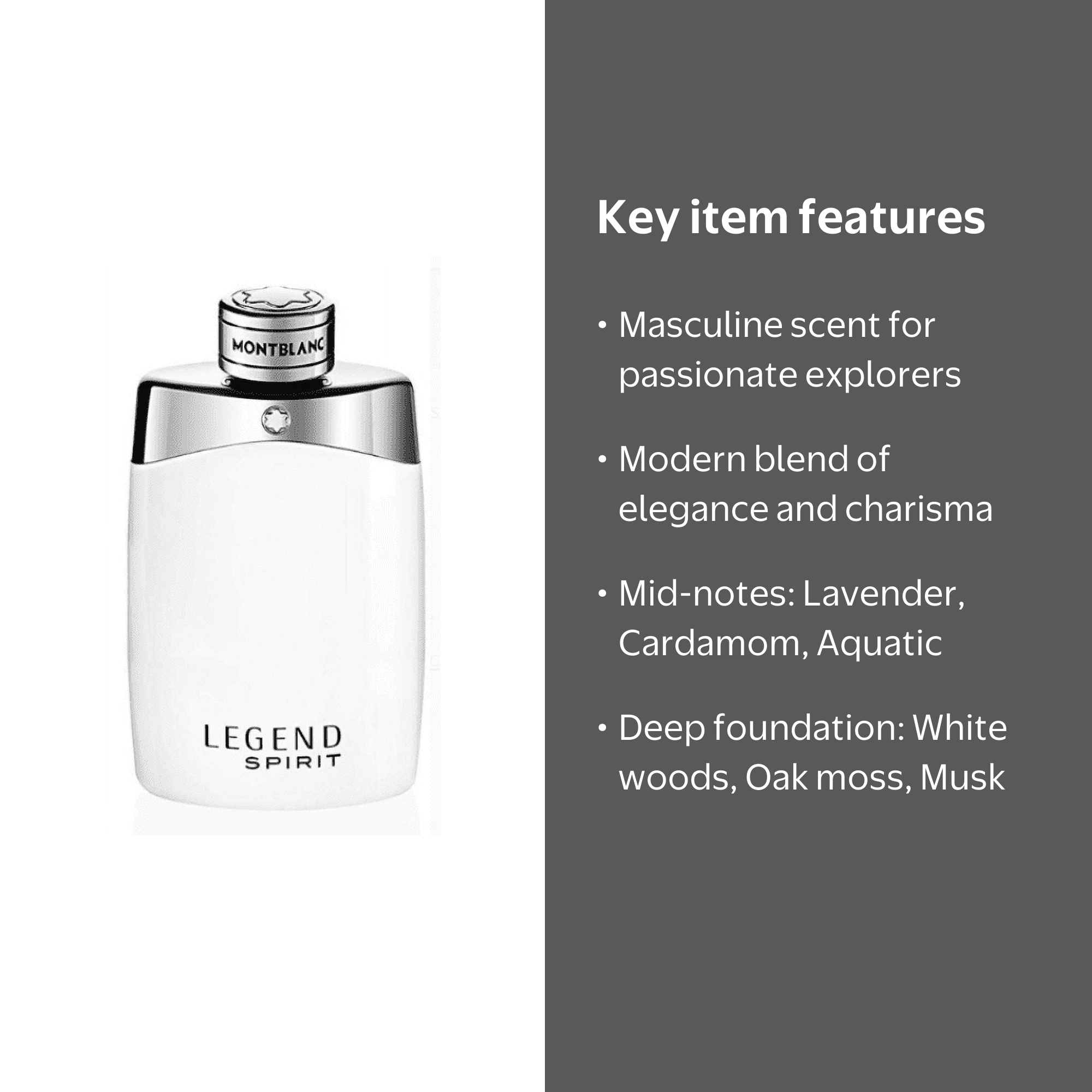 Montblanc Legend Spirit Men's Perfume, 6.7 Oz Eau de Toilette