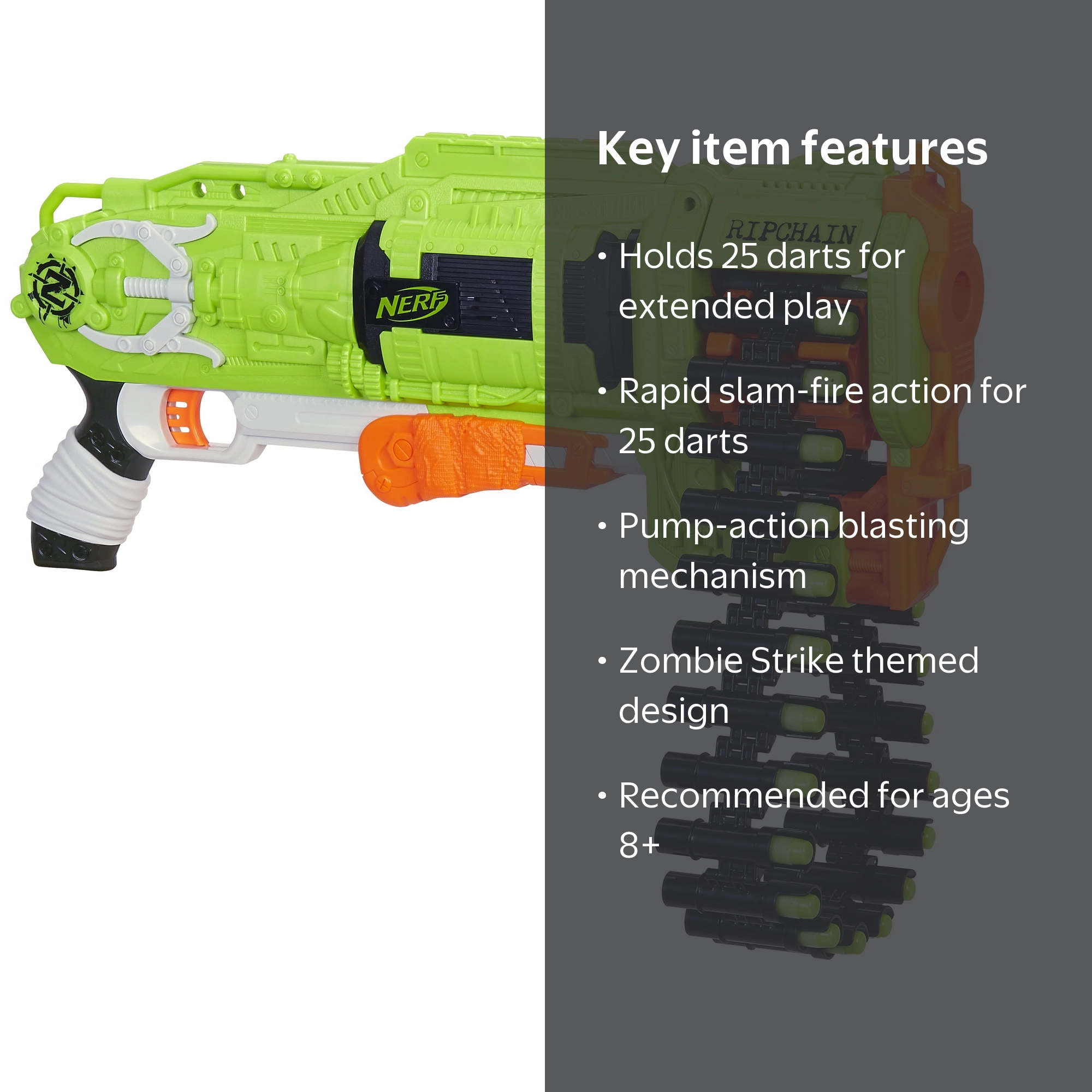 Nerf Zombie Strike Ripchain - Walmart.com