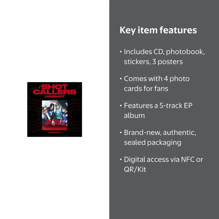 LNGSHOT - [SHOT CALLERS] EP Album STANDARD Version - Walmart.com
