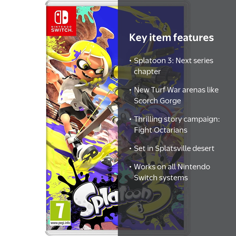 Free Shipping! Nintendo Splatoon 3 for Nintendo Switch and