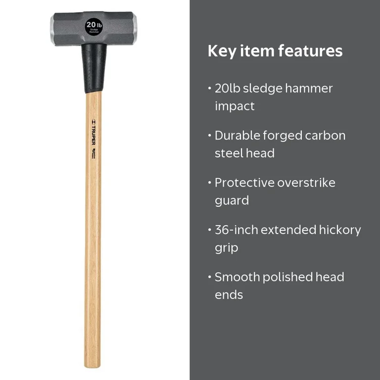 Vulcan tools, Sledge hammer, 20 lb, Hickory handle - Walmart.com