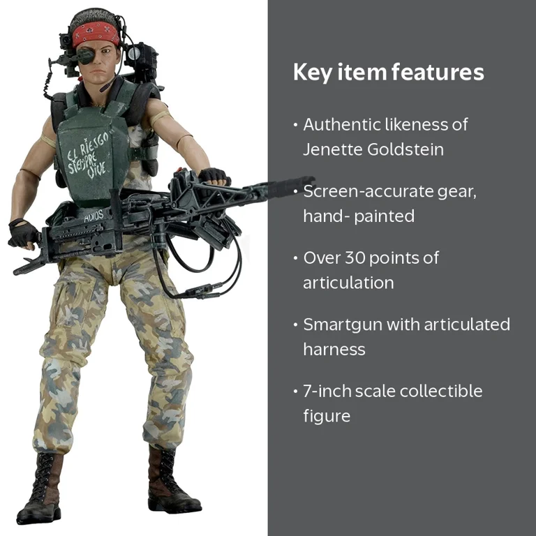 NECA, Aliens, Series 9 Vasquez Action Figure, Vest Version