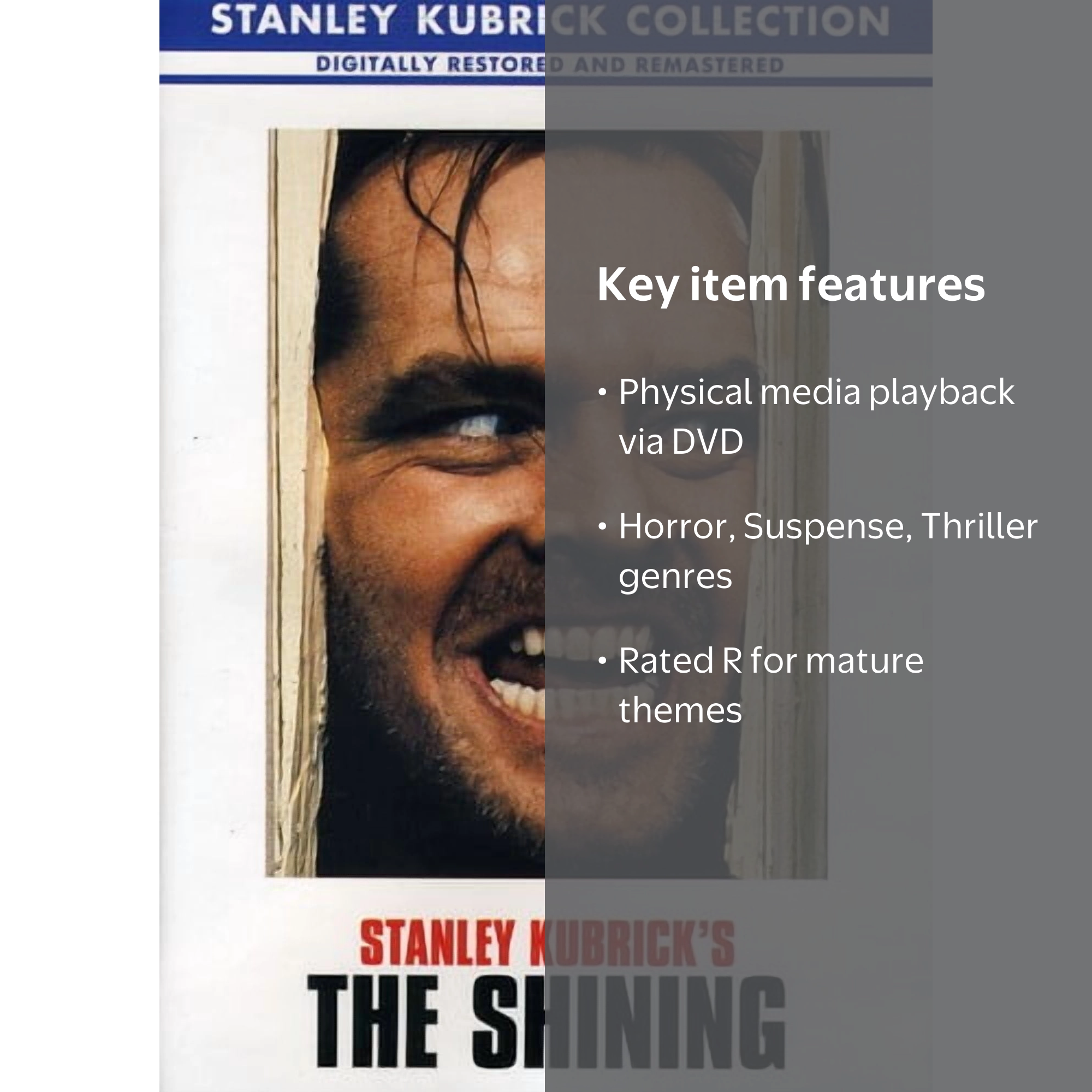 Warner Home Video's The Shining (DVD), Classic Horror Movie by