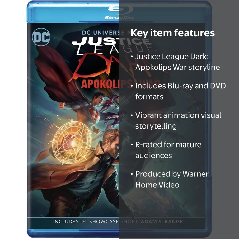 マーベル　DC DVD Justice League Dark: Apokolips War (with DVD) [Blu-ray] - Walmart.com