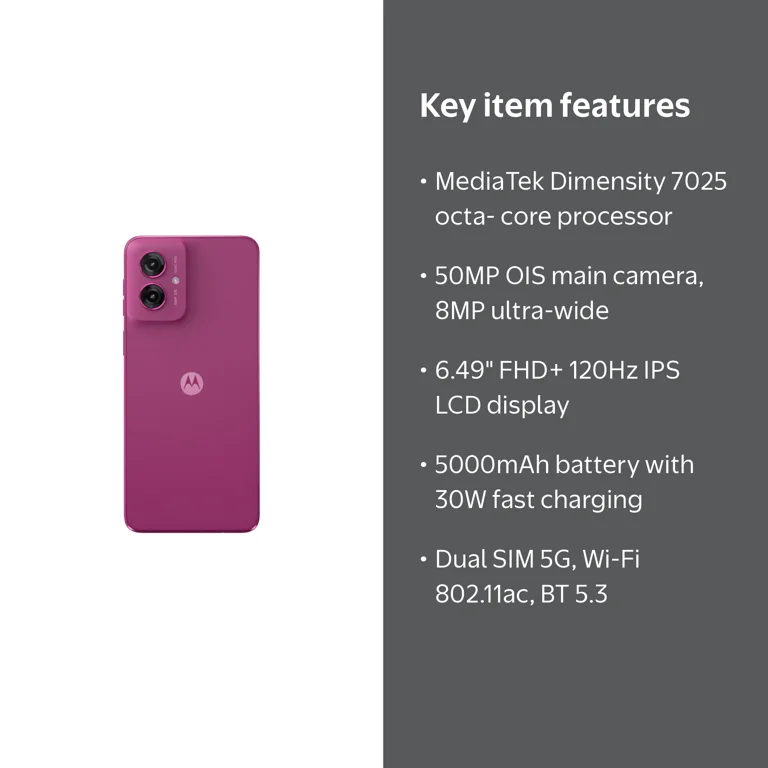 Motorola Moto G55 5G 8GB RAM 256GB | 6.49” 120Hz IPS LCD Display