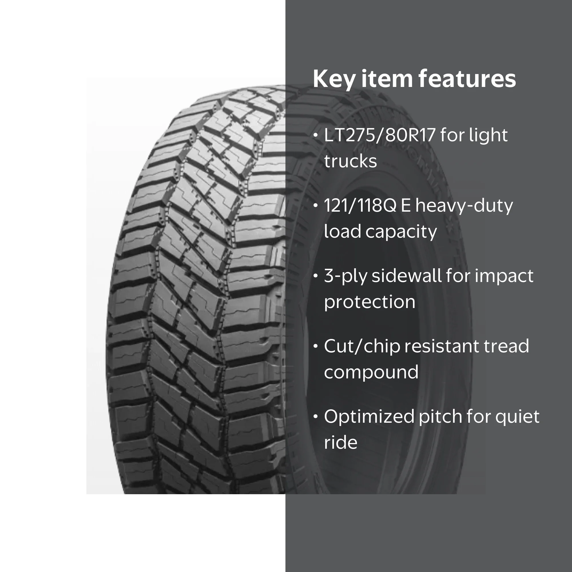Milestar Patagonia X/T Rugged Terrain Light Truck Tire LT275/80R17