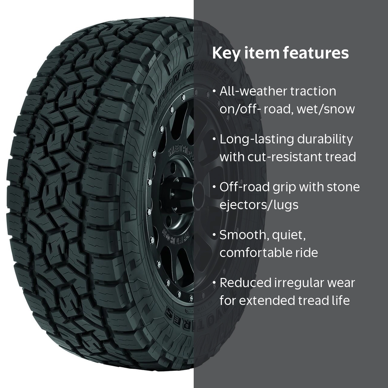 Toyo Open Country A/T III P265/70R16 111T Light Truck Tire, All