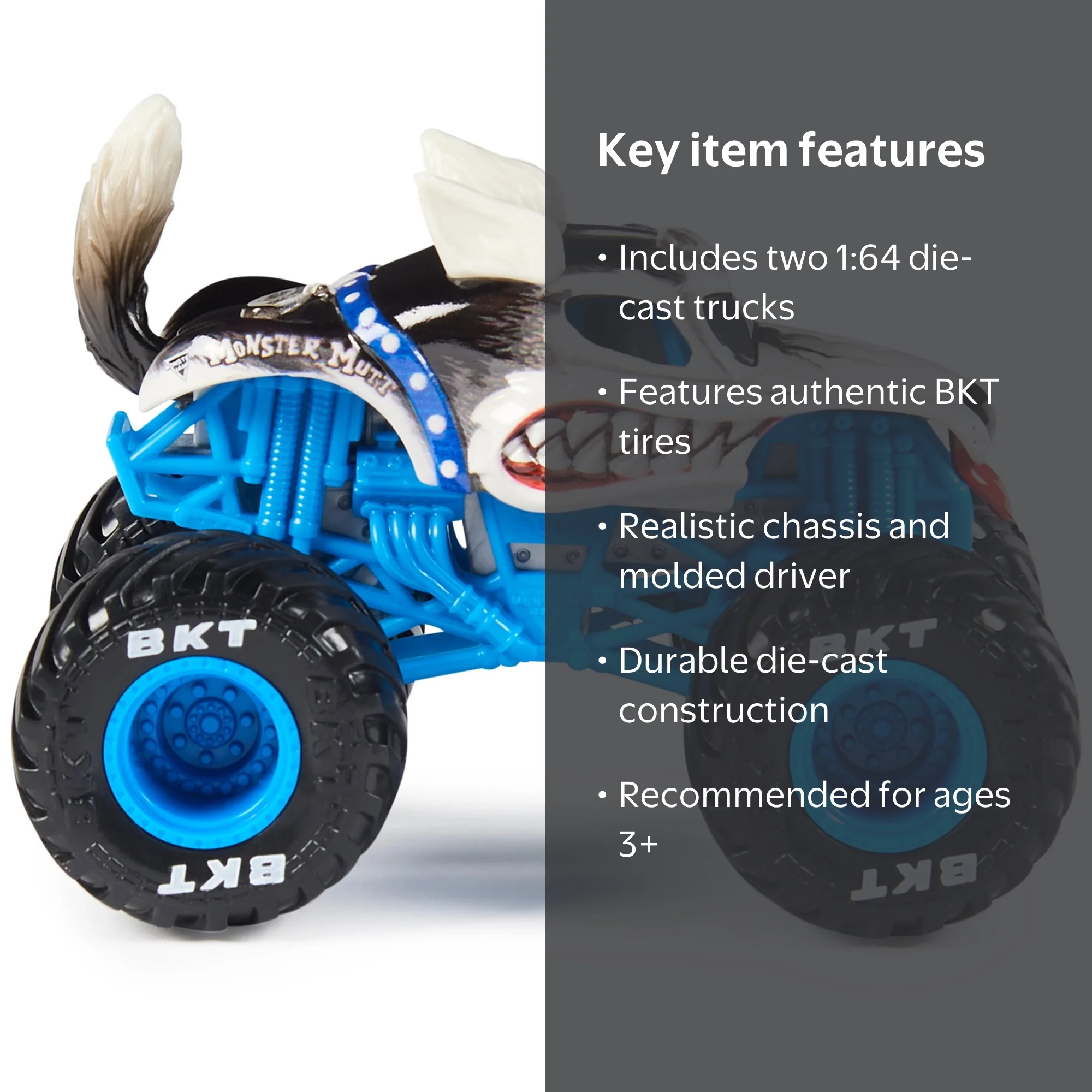 Monster Jam 1:64 Monster Mutt Rottweiler Vs. Monster Mutt Husky
