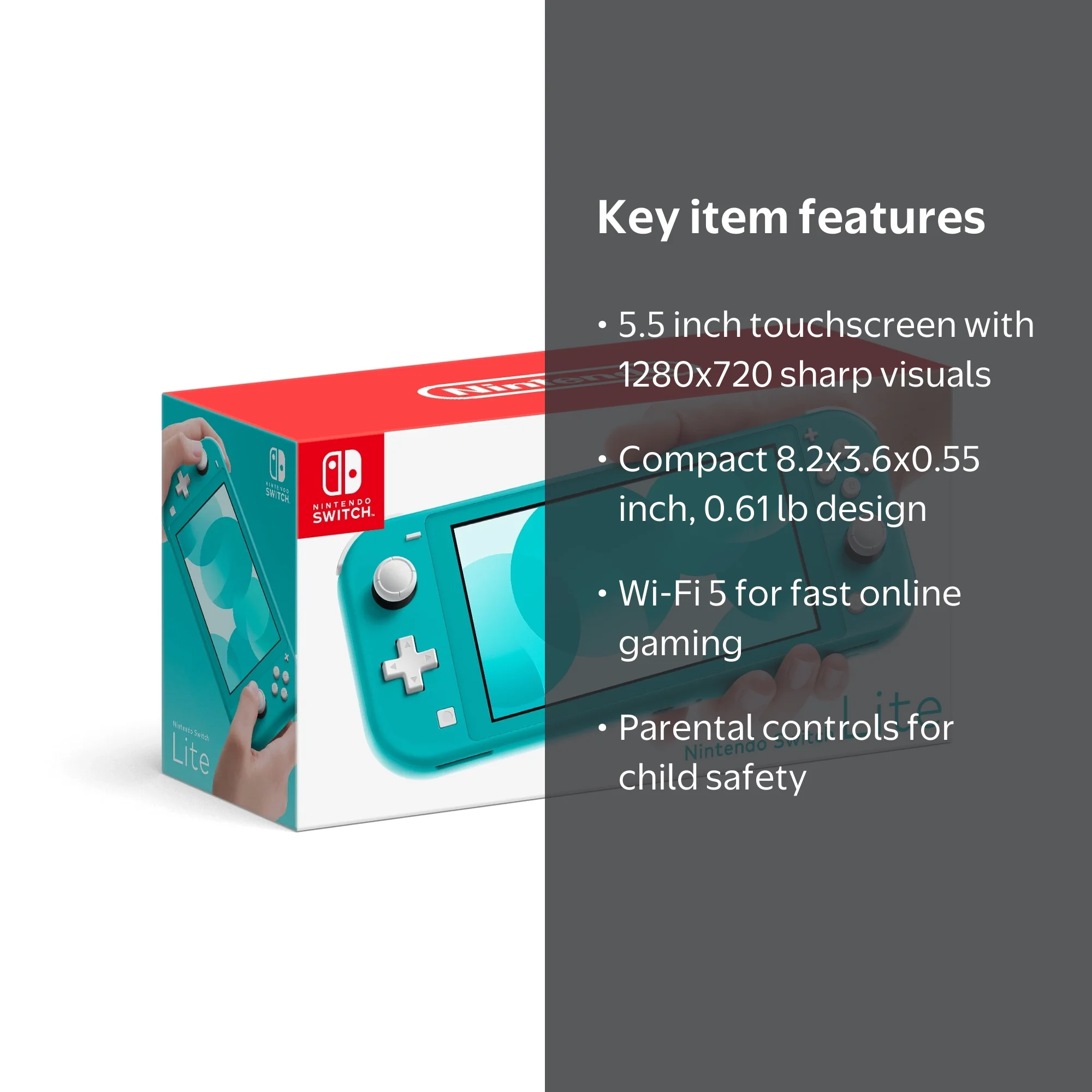 Switch Lite Turquoise - Console accessories for media - Walmart