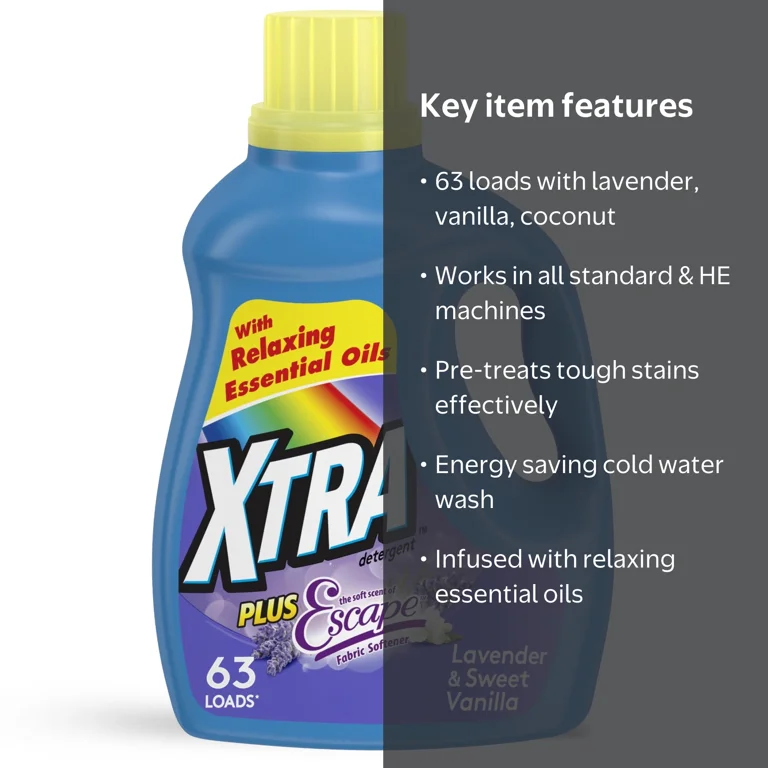 Xtra Plus Scent of Escape, Lavender & Sweet Vanilla Liquid Laundry