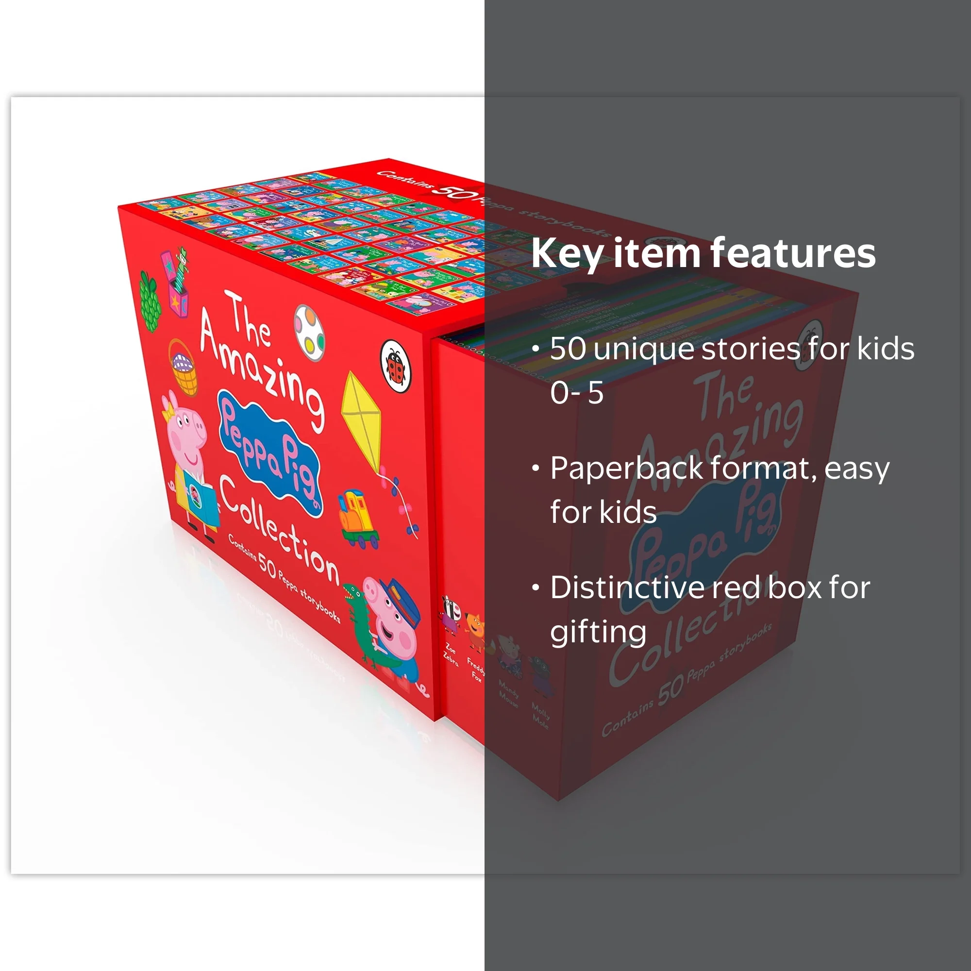 Peppa Pig Amazing Collection: 50 Story Books for Kids in Red Box