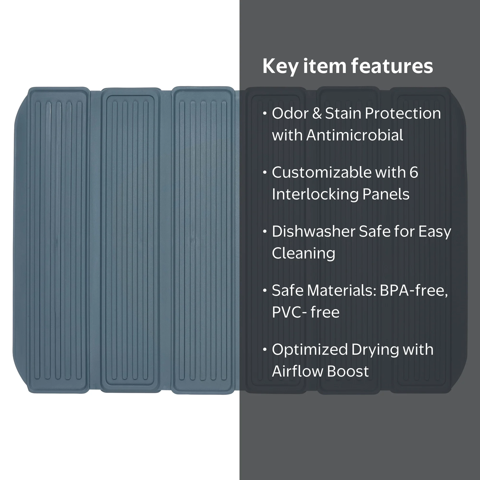 Clorox® KeptClean Antimicrobial Interlocking Drying Mat - Walmart.com