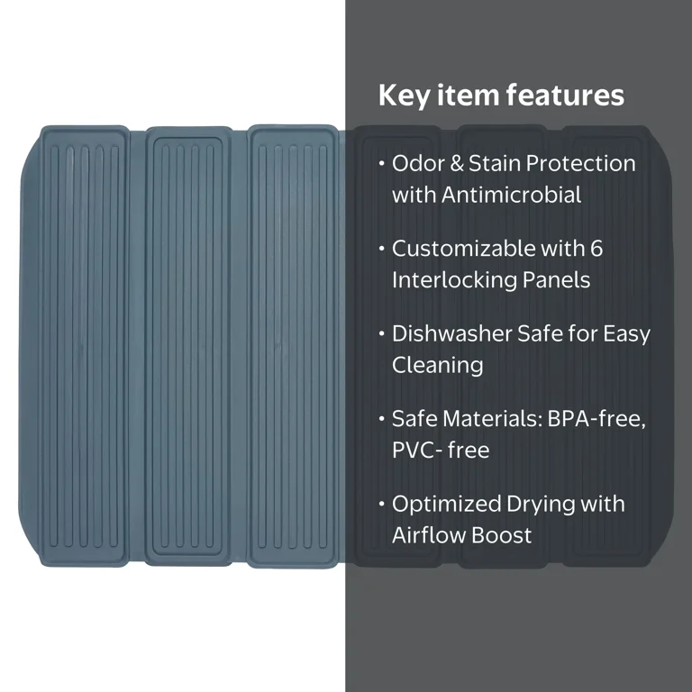Clorox® KeptClean Antimicrobial Interlocking Drying Mat - Walmart.com