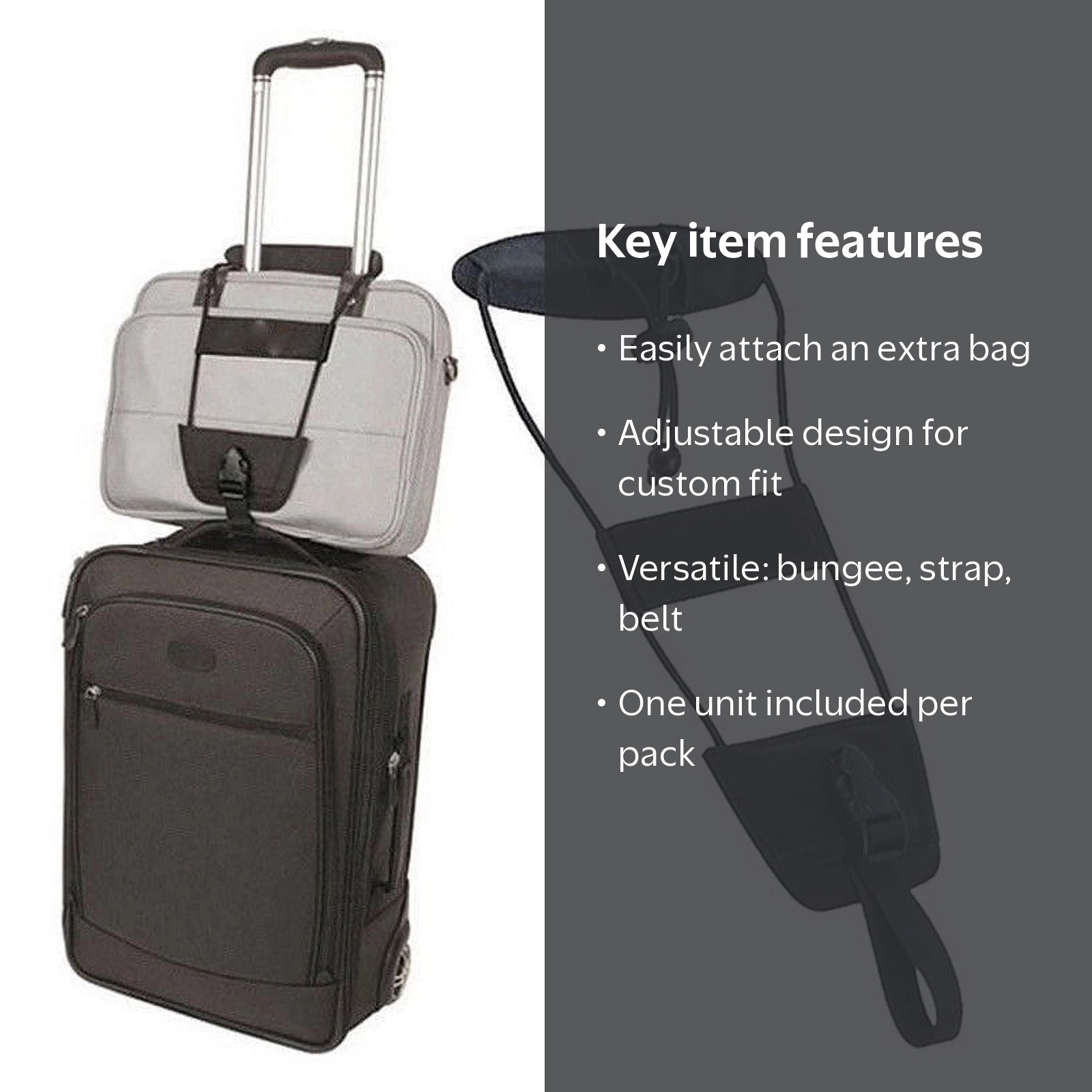 LNKOO Bag Bungee,1 Pack Luggage Bungee Strap Add a Bag, Z&L