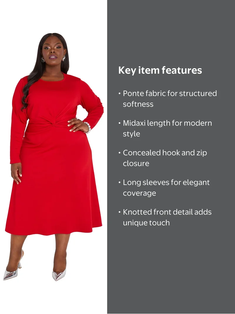 ashley stewart red dresses New season, new styles! Shop our spring collection today! #ashleystewart Red Ashley Stewart dress for