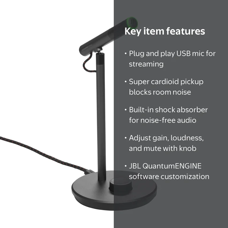 JBL Quantum Stream Talk - USB condenser microphone for streaming