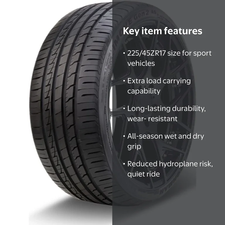 Ironman, Passenger Tire, All Season, 225/45ZR17 XL - Walmart.com