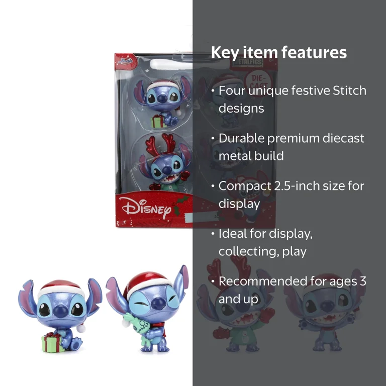 Stitch Holiday Metalfigs 4-Pack – 2.5