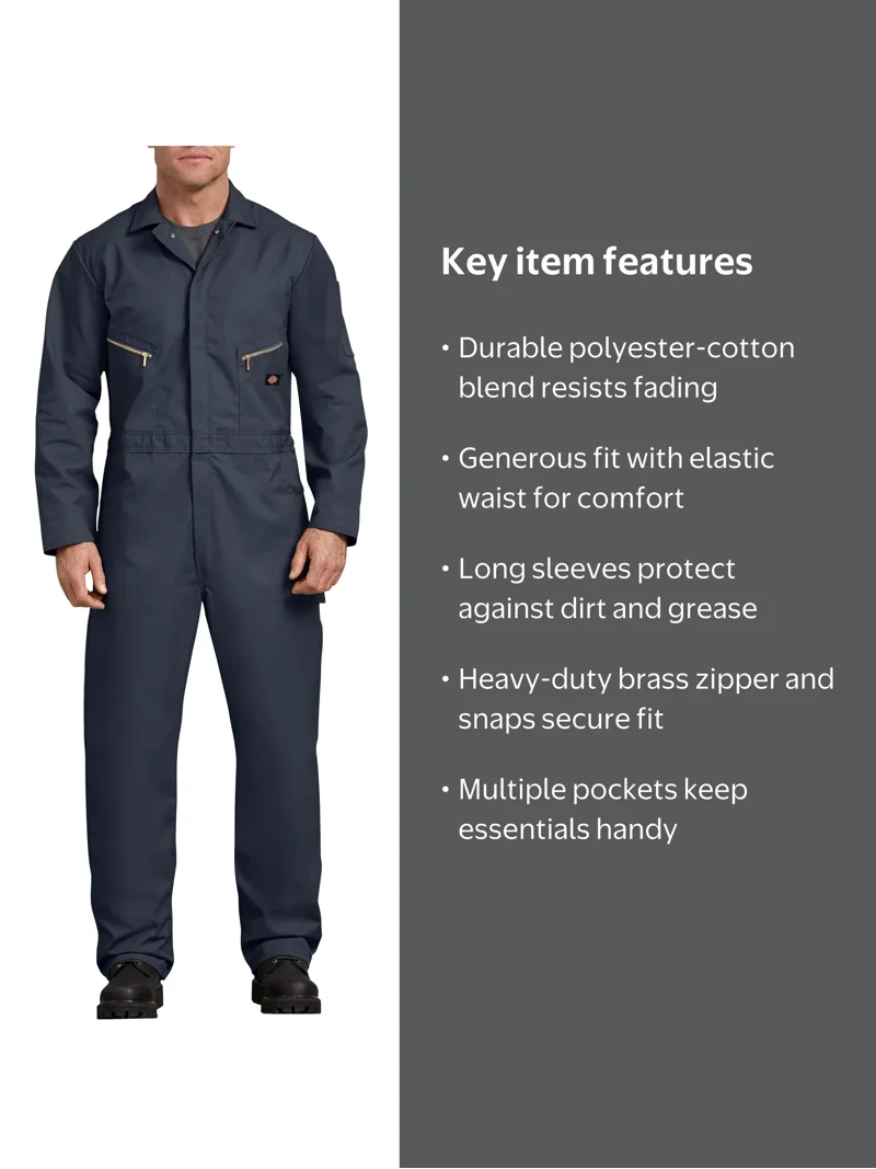 Genuine Dickies, Coveralls, Deluxe Blended Long Sleeve, Size XXL