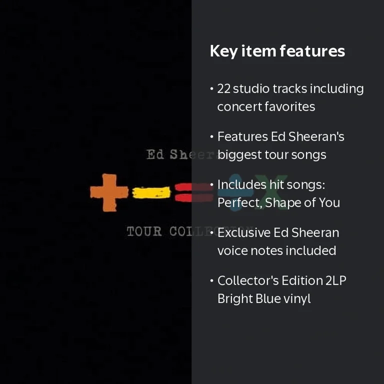 Ed Sheeran, Vinyl 2 LP, +-= × TOUR COLLECTION, Bright Blue