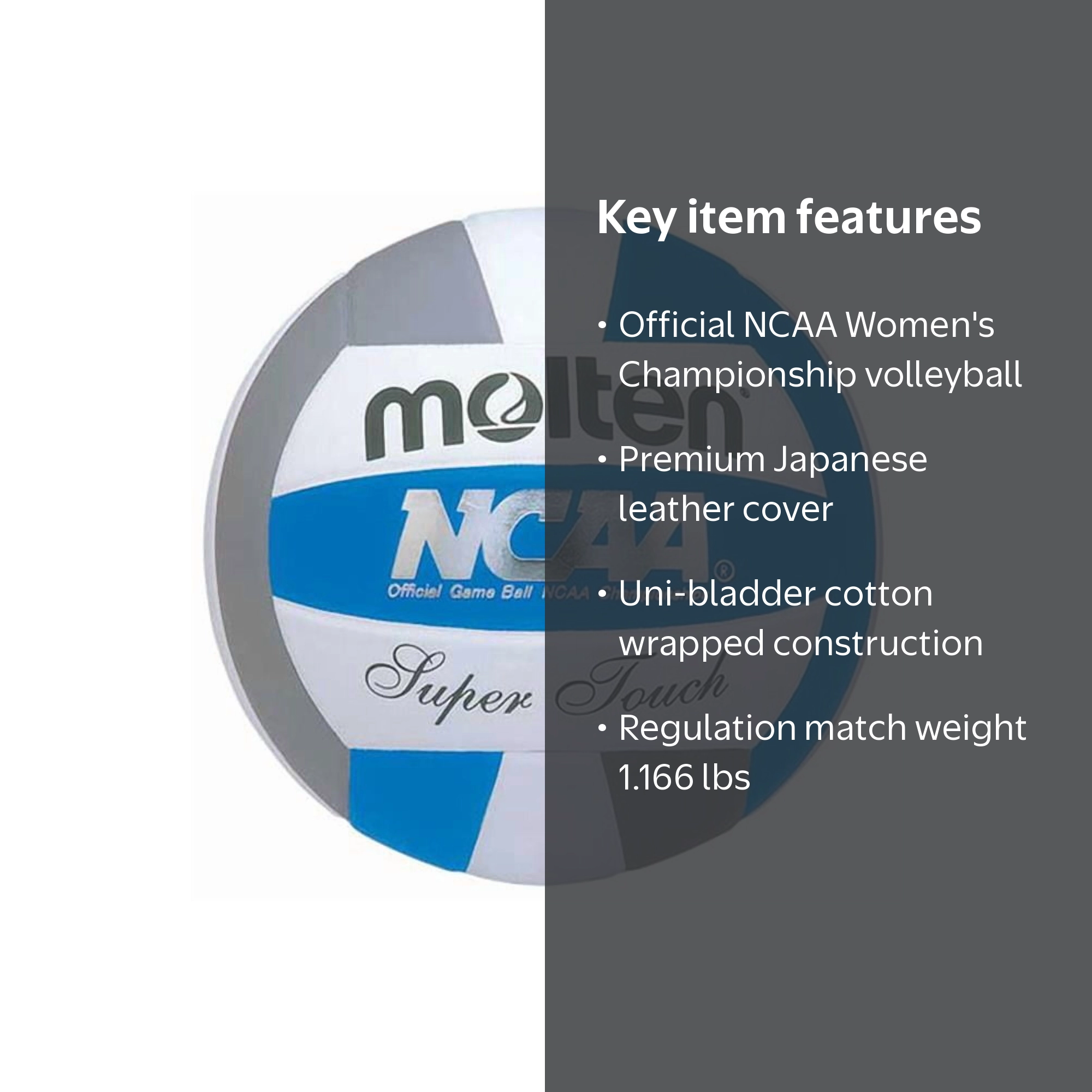Molten Super Touch IV58L-N Volleyball - Walmart.com